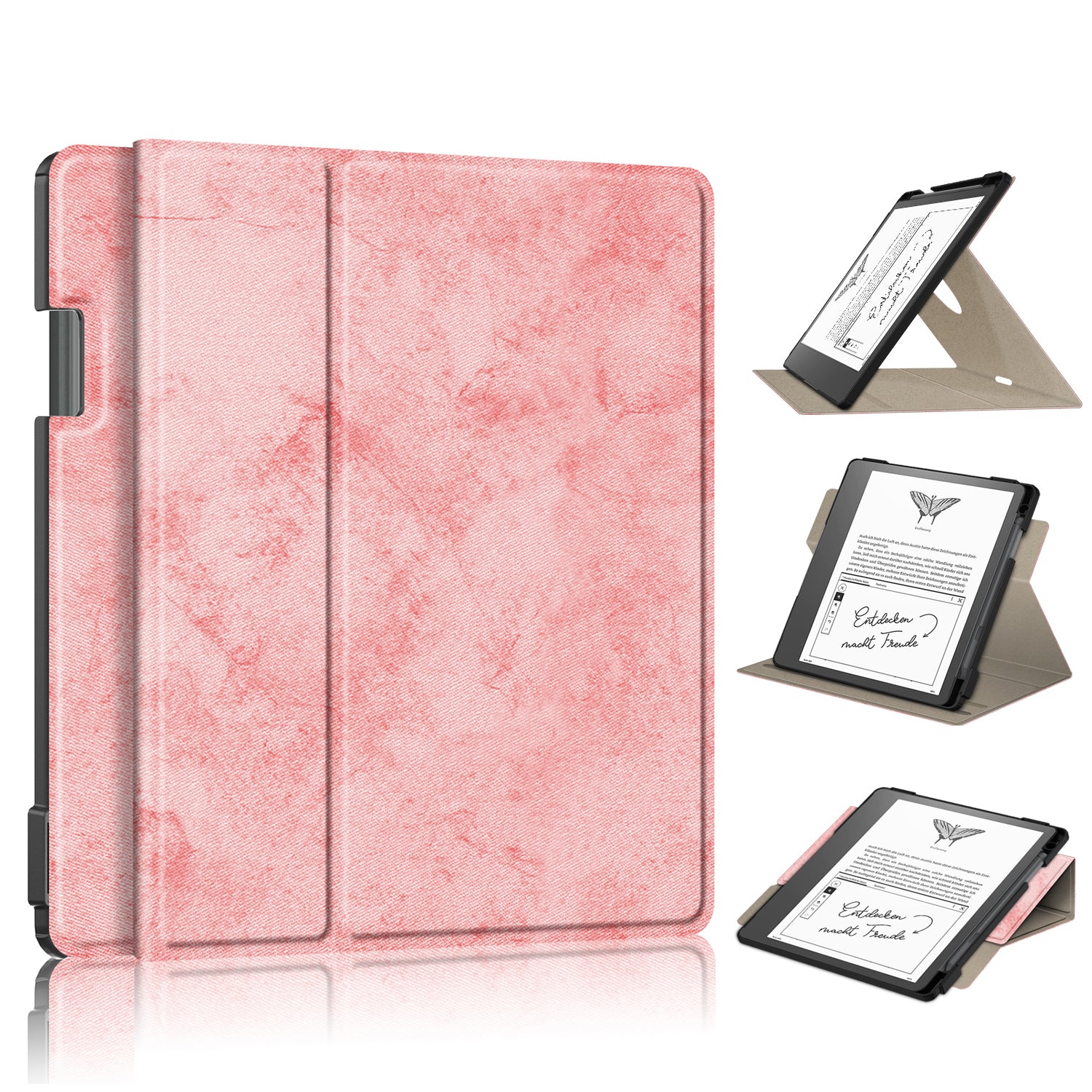 For Amazon Kindle Scribe Solid Color Tablet Case Textured Surface Anti-scratch Magnetic Absorption Tablet Cover with 360-degree Rotary Kickstand For Amazon Kindle Scribe Solid Color Tablet Case Textured Surface Anti-scratch Magnetic Absorption Tablet Cover with 360-degree Rotary Kickstand